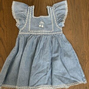 Emile et Ida Light Blue Denim Dress